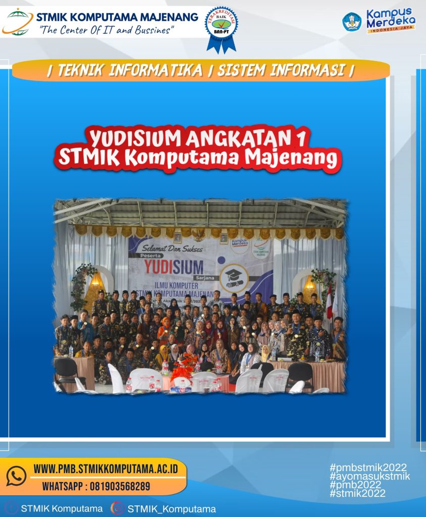 YUDISIUM ANGKATAN-1 STMIK KOMPUTAMA MAJENANG 2021/2022