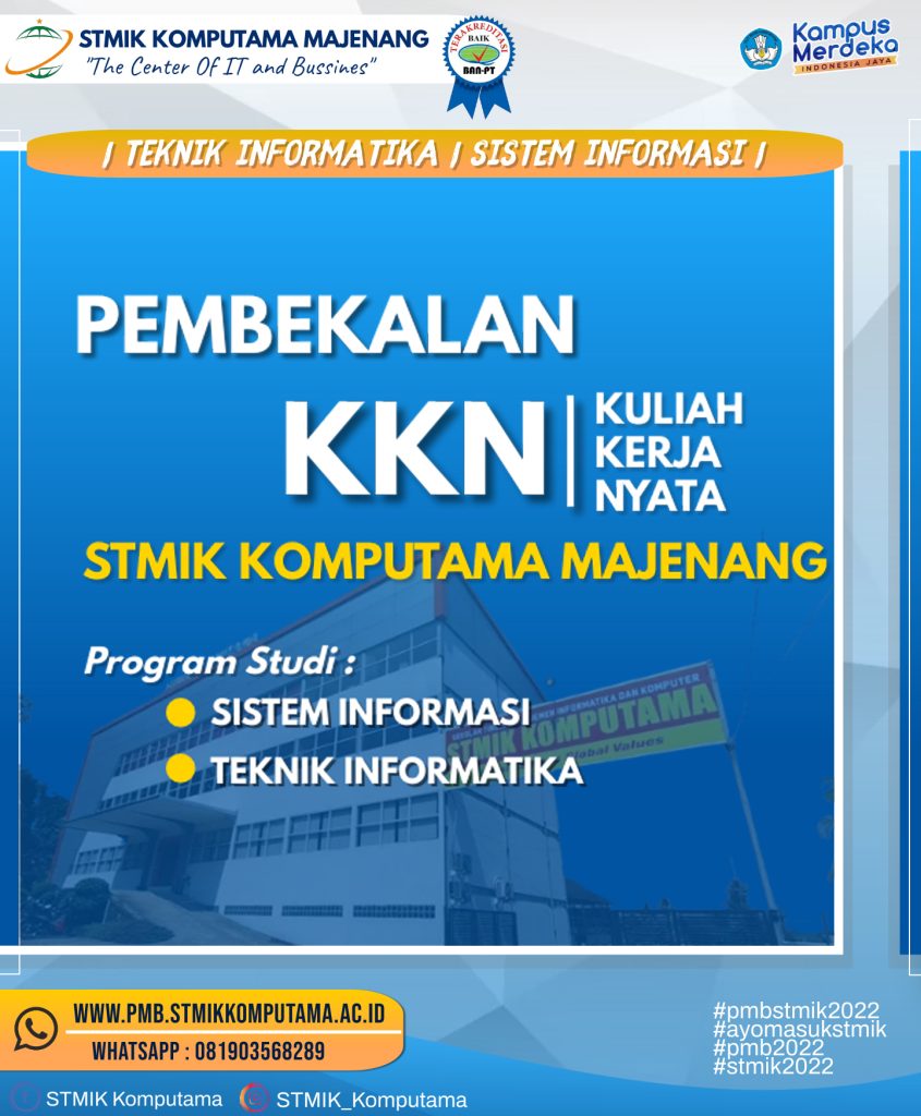 Pembekalan Kuliah Kerja Nyata (KKN) Angkatan 3 STMIK Komputama Majenang