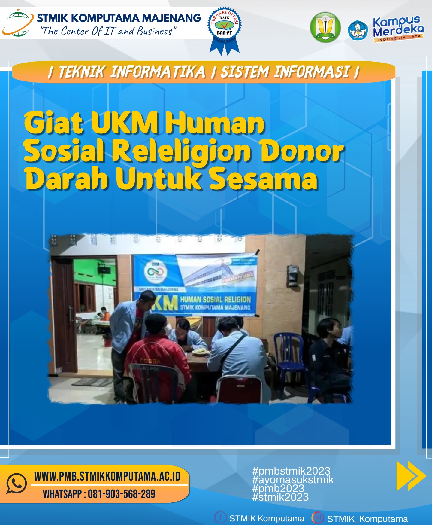 Giat UKM Human Sosial Releligion Donor Darah Untuk Sesama