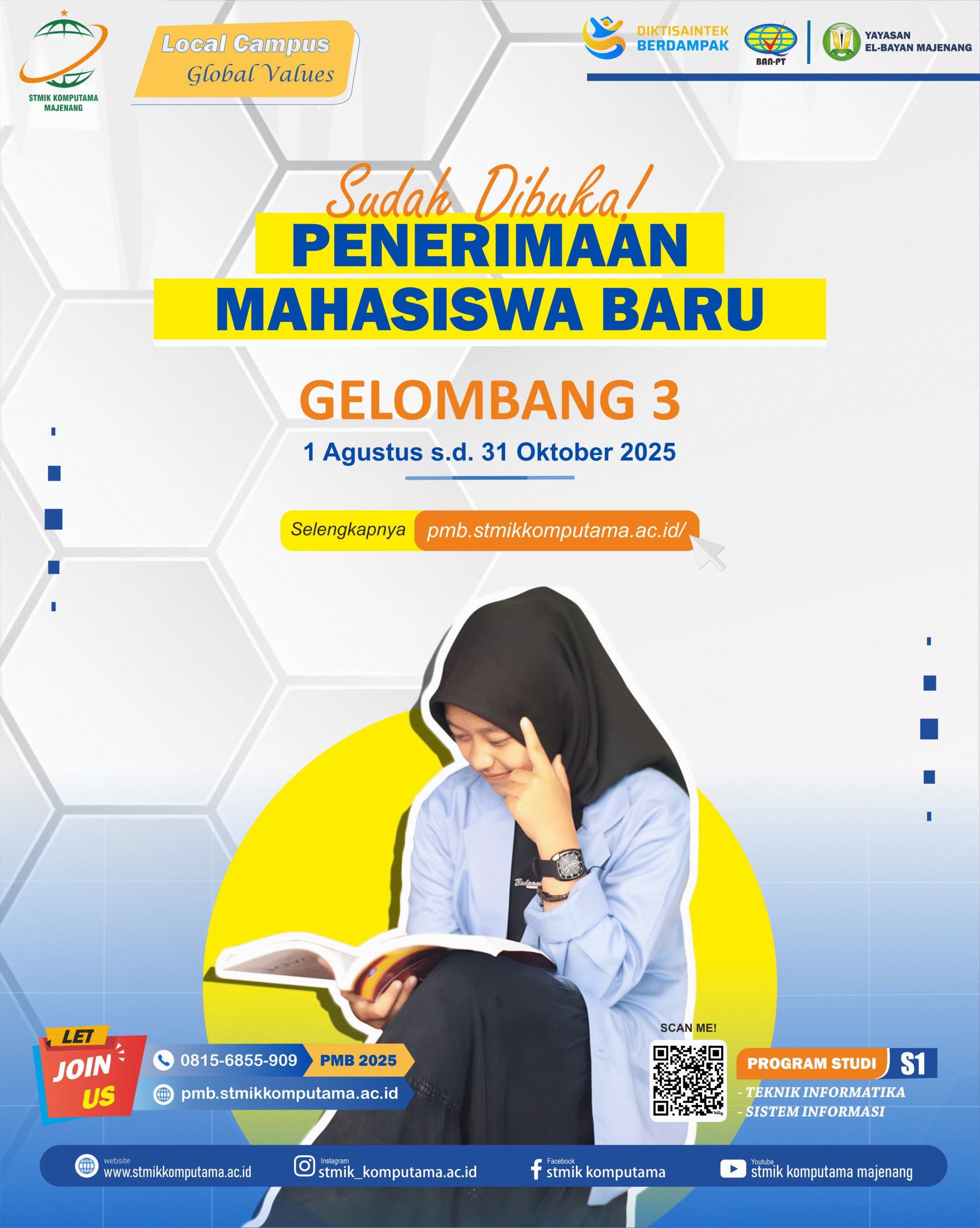Penerimaan Mahasiswa Baru Gelombang 3 Telah Dibuka!