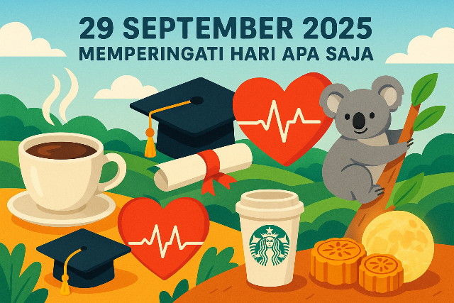 Hari Ini 29 September 2025 Memperingati Hari Apa? Ada 6 Momen Istimewa, Cek di Sini!