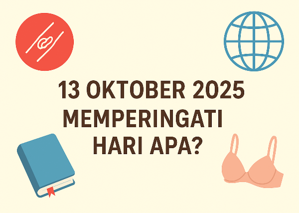 13 Oktober 2025 Memperingati Hari Apa? Cek Lengkap di Sini, Simak juga Peristiwa Penting