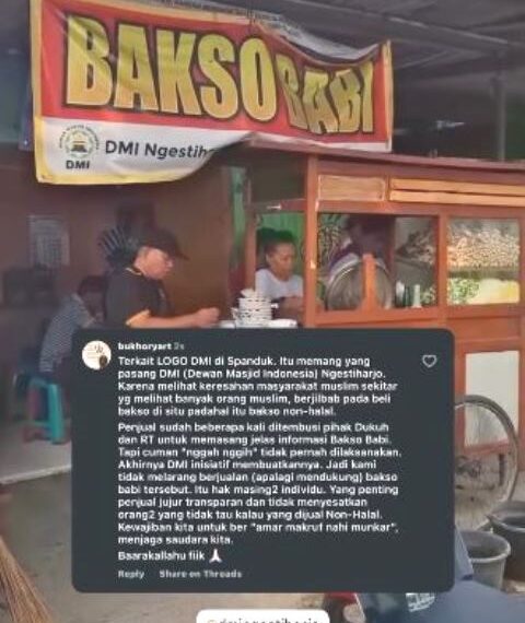 Viral Dewan Masjid Pasang Banner Bakso Babi di Bantul, Kenapa Babi Haram?