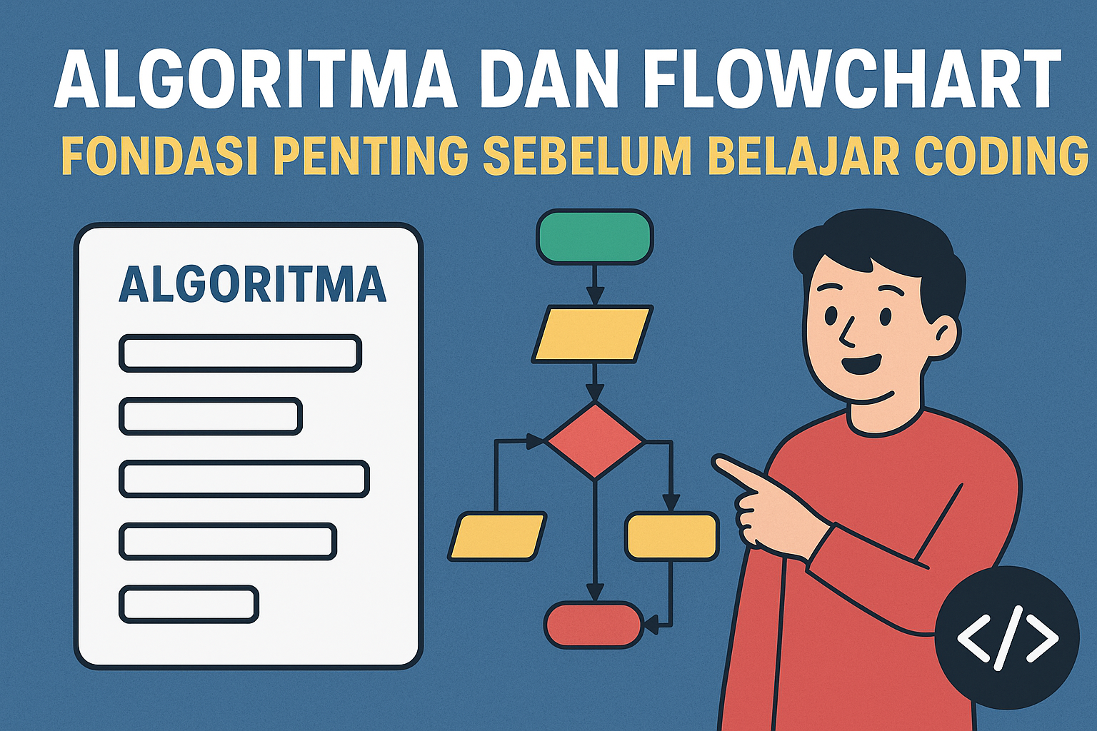 Apa Itu Algoritma dan Flowchart, Fondasi Penting Sebelum Belajar Coding