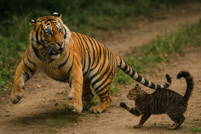 Benarkah Harimau Takut Kucing? Simak Fakta-Fakta Ini