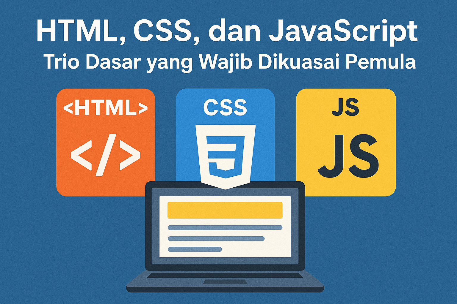 HTML, CSS, dan JavaScript: Trio Dasar yang Wajib Dikuasai Pemula