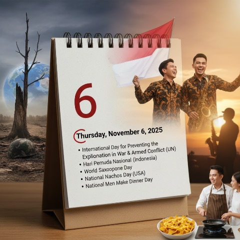 6 November 2025 Memperingati Hari Apa? Ada Hari Pemuda Nasional, Simak Maknanya