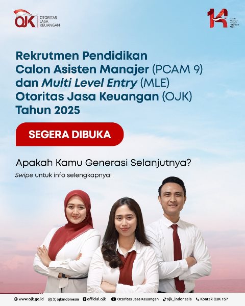 Rekrutmen OJK, Lowongan Kerja D-4 hingga S3: Simak Syarat dan Cara Mendaftarnya