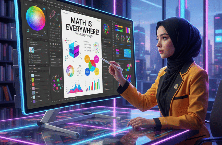 Poster Digital Edu-Math: Inovasi Visual dalam Pembelajaran Matematika Modern