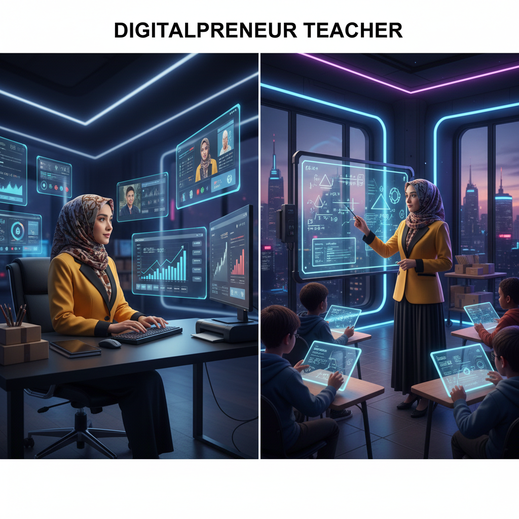 Menjadi Guru Digitalpreneur di Era AI: Mengajar, Berkarya dan Berwirausaha