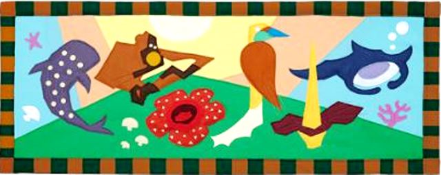 Google Doodle Hari Ini Rayakan Hari Cinta Puspa dan Satwa Nasional, Begini Maknanya