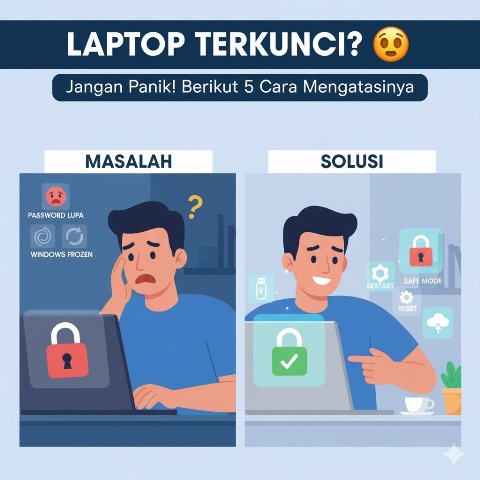 Laptop Terkunci? Jangan Panik, Ini Penyebab dan Cara Mengatasinya