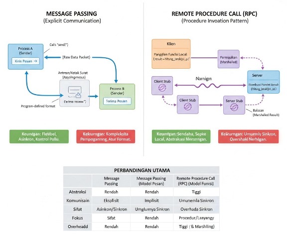 Message Passing vs RPC, Dua Pilar Komunikasi Sistem Terdistribusi