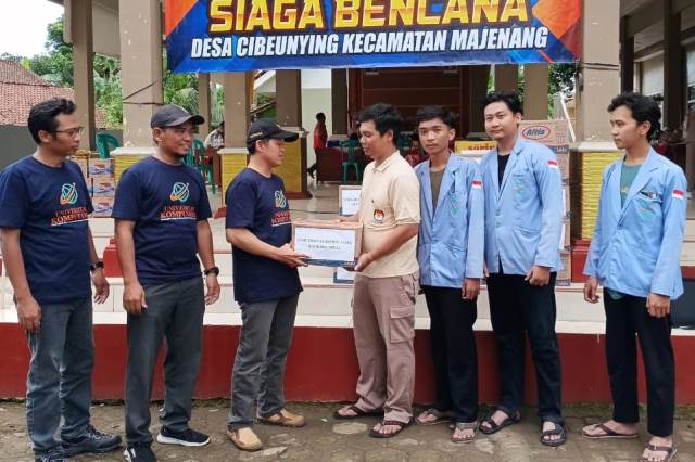 Universitas Komputama (UNIKMA) Salurkan Bantuan untuk Korban Longsor Cibeunying Cilacap